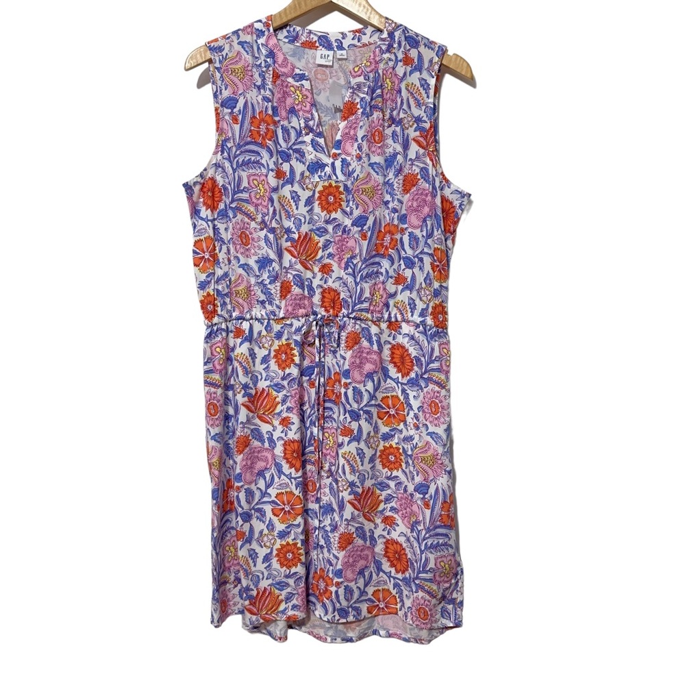 NWT Gap Spring Floral Lightweight Casual Dress Womens Med